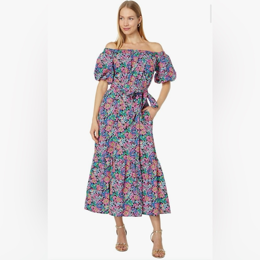 Lilly Pulitzer Tamie off the shoulder midi dress